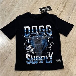 NEW 🆕 Snoop Dogg Supply Black Kids T-Shirt size 6